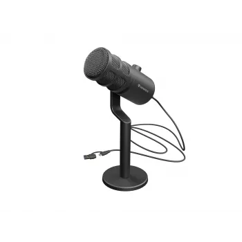 Bedrade pc-microfoon GENESIS Radium 350D – USB Type-A/Type-C, -48 dB gevoeligheid, 16–14.000 Hz, 2,5 m kabel, zwart