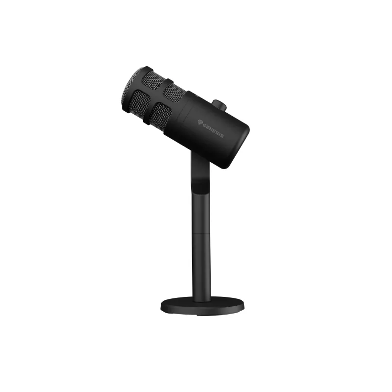 Bedrade pc-microfoon GENESIS Radium 350D – USB Type-A/Type-C, -48 dB gevoeligheid, 16–14.000 Hz, 2,5 m kabel, zwart