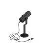 Bedrade pc-microfoon GENESIS Radium 350D – USB Type-A/Type-C, -48 dB gevoeligheid, 16–14.000 Hz, 2,5 m kabel, zwart