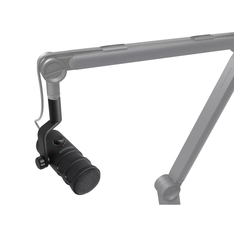 Bedrade pc-microfoon GENESIS Radium 350D – USB Type-A/Type-C, -48 dB gevoeligheid, 16–14.000 Hz, 2,5 m kabel, zwart