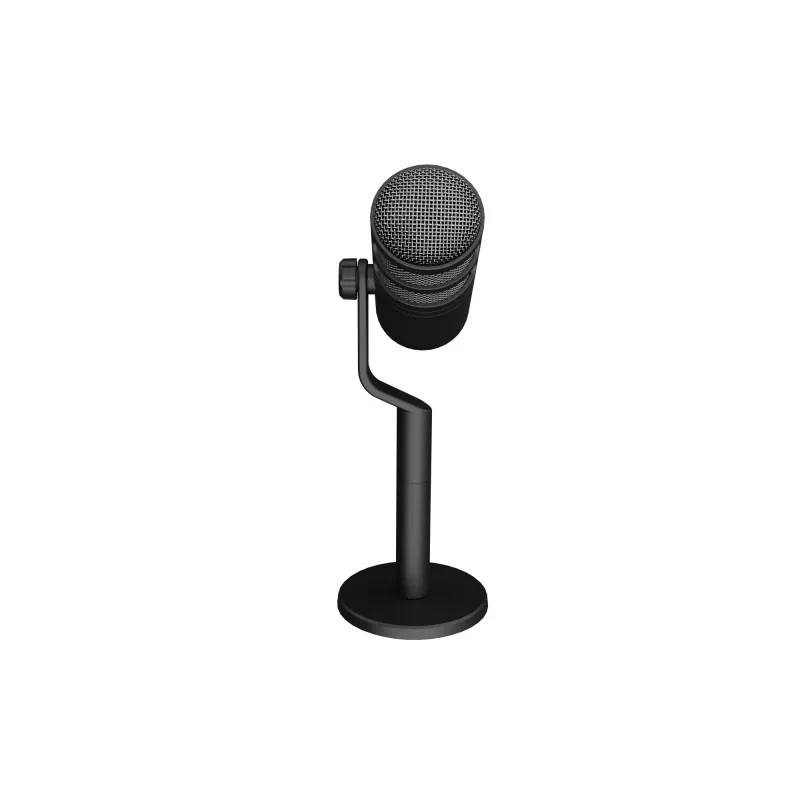 Bedrade pc-microfoon GENESIS Radium 350D – USB Type-A/Type-C, -48 dB gevoeligheid, 16–14.000 Hz, 2,5 m kabel, zwart