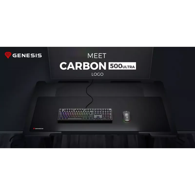 Muispad GENESIS Carbon 500 Ultra Logo