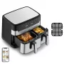 Tefal Dual Easy Fry & Grill EY905D Double 8,3 L tafelmodel 2700 W heteluchtfriteuse roestvrijstaal
