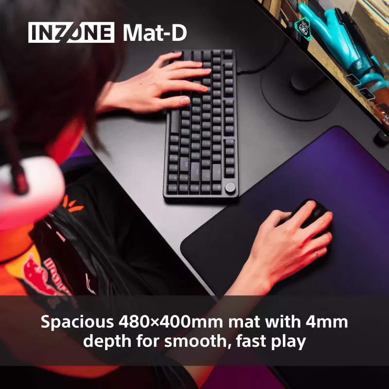Sony INZONE Mat-D gaming-muispad zwart