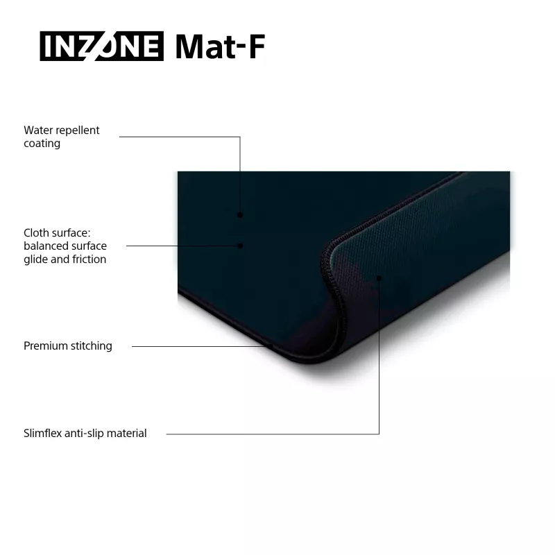 Sony NZONE Mat-F gaming-muispad zwart