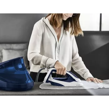 Tefal Pro Express Vision GV9812 3000 W 1,1 L Durilium AirGlide Autoclean strijkzool blauw, wit