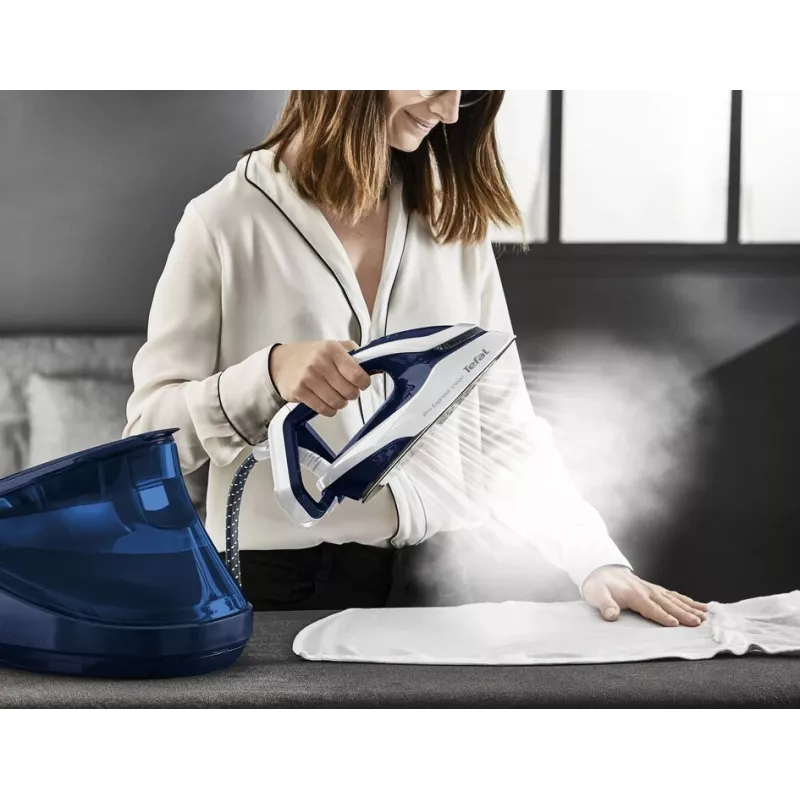 Tefal Pro Express Vision GV9812 3000 W 1,1 L Durilium AirGlide Autoclean strijkzool blauw, wit