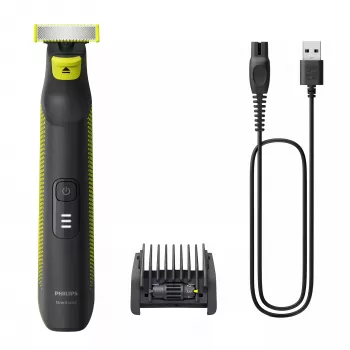 Scheerapparaat Philips OneBlade Pro Face and Body QP6506/15 5-in-1 verstelbare kam nat en droog gebruik LED-display