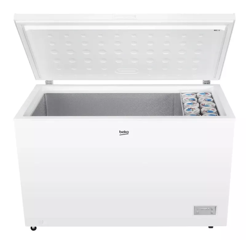 Vriezer BEKO CF380EWN — 371 l, invertercompressor, klasse E, wit