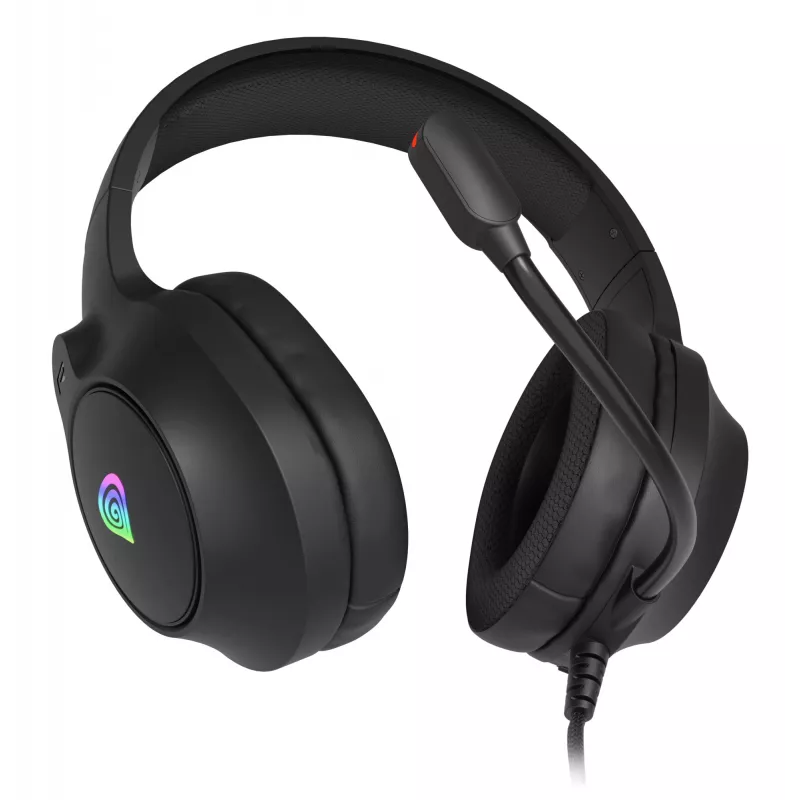 GENESIS NEON 213, bedraad, gesprekken / muziek, 20 – 20000 Hz, 302 g, headset, zwart