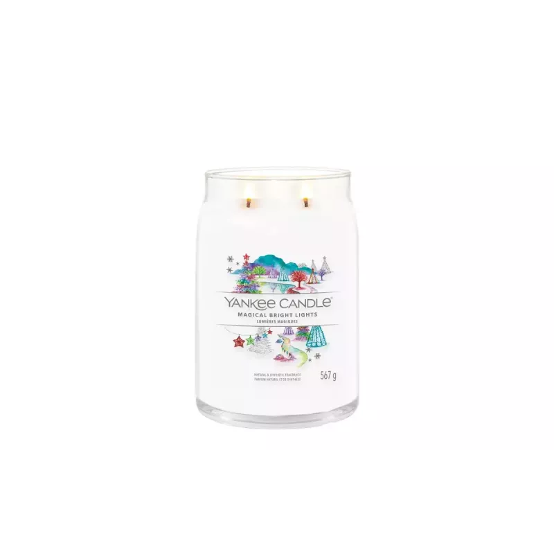 Yankee Candle Signature Magical Bright Lights grote kaars in pot, 567 g
