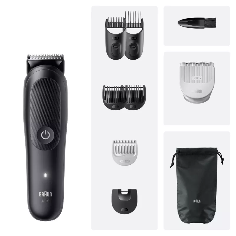Braun Series 5 AIO5540 All-In-One Style Kit 9-in-1 haartrimmer, afwasbaar, zwart