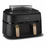 Philips 5000 Serie NA552/00 friteuse dubbel 9 l tafelmodel 2750 W heteluchtfriteuse zwart, goud