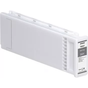 Epson losse cartridge donkergrijs T800700 UltraChrome PRO 700 ml, donkergrijs, pigmentinkt, 700 ml, 1 stuks