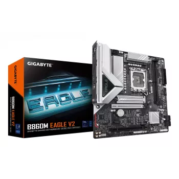 Moederbord GIGABYTE B860M EAGLE V2 — Micro ATX, LGA 1851, Intel B860, 2 DIMM DDR5 tot 9066 MHz, PCIe 5.0, 2.5GbE
