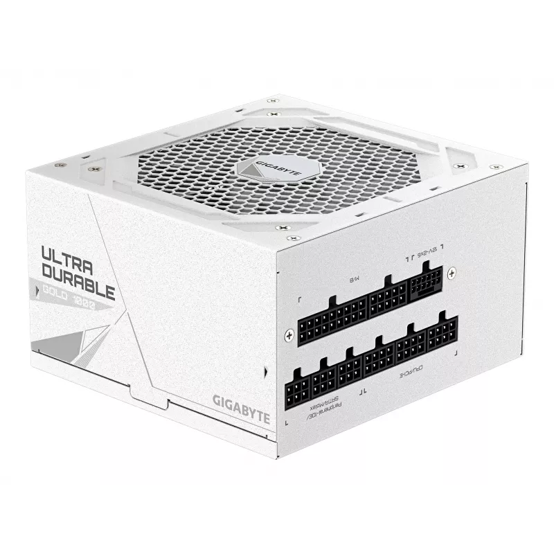 Voeding GIGABYTE UD1000GM PG5 V2 1000W ATX 3.1 volledig modulair 80 PLUS Gold wit
