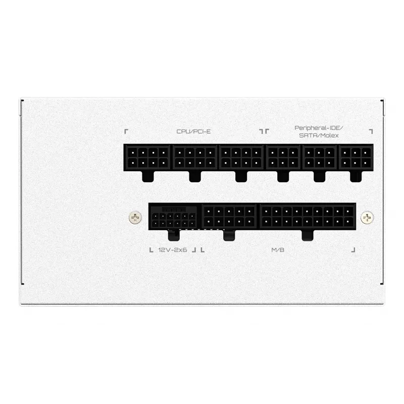 Voeding GIGABYTE UD1000GM PG5 V2 1000W ATX 3.1 volledig modulair 80 PLUS Gold wit