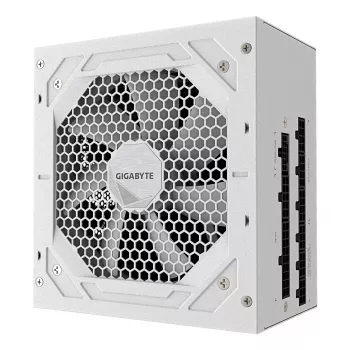 Voeding GIGABYTE UD750GM PG5 V2 750W ATX 3.1, 80 PLUS Gold, volledig modulair, 8 SATA, 4x (6+2) PCIe, 2x EPS, wit