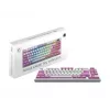 MSI FORGE GK600 TKL WIRELESS VIOLET toetsenbord gaming USB + Bluetooth QWERTY UK English roze, violet, wit