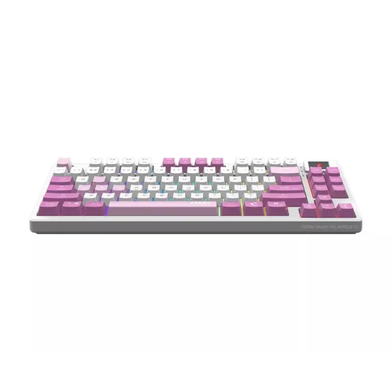 MSI FORGE GK600 TKL WIRELESS VIOLET toetsenbord gaming USB + Bluetooth QWERTY UK English roze, violet, wit