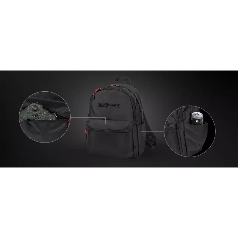 Gaming-rugzak Genesis GENESIS Palladium 200 — zwart, polyester, 140×280×400 mm