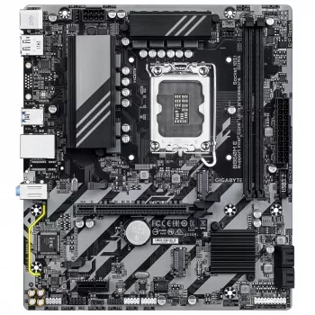 Micro-ATX-moederbord GIGABYTE B860M E — LGA 1851 voor Intel Core Ultra, DDR5 tot 8800 MHz (O.C.), 2×PCIe 4.0 M.2, 1GbE