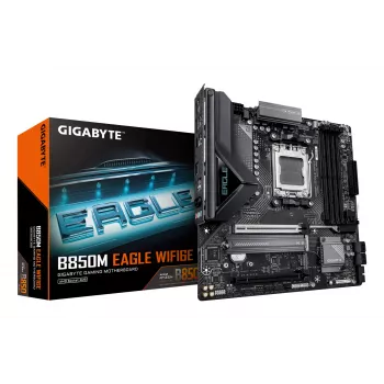 Moederbord GIGABYTE B850M EAGLE WIFI6E Socket AM5 voor AMD Ryzen 7000/8000/9000, DDR5 tot 8200MHz (OC), PCIe 5.0, Wi‑Fi 6E, 2.5 GbE
