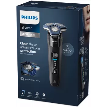Elektrisch rotatiescheerapparaat Philips Series 7000 S7886/35 — 3 scheerkoppen, nat & droog, Li-Ion-accu, 60 min looptijd, zwart