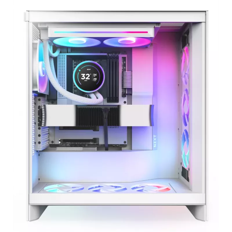 All-in-one-vloeistofkoeler NZXT Kraken Elite 280 RGB 14 cm wit