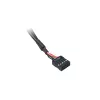 Akasa AK-CBUB53-40BK interne USB 3.0/2.0 naar externe USB-C en 2x USB 2.0 Type-A adapterkabel, 40 cm, zwart
