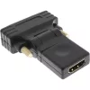 InLine HDMI-naar-DVI-adapter HDMI-bus / DVI-stekker flexibel verguld 4K2K