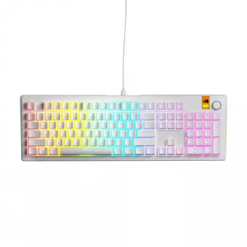 Mechanisch bedraad full-size toetsenbord (100%) GLORIOUS GMMK 3 HE – Wit, USB, QWERTY, RGB