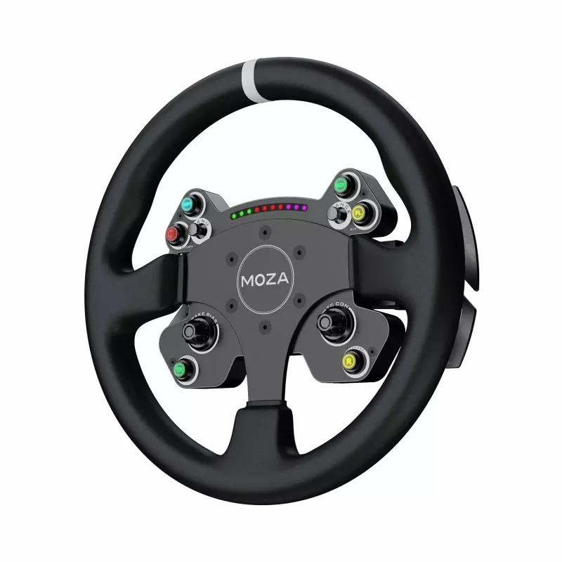 Moza Racing CS V2P Dual Clutch stuurwiel, stuurwiel, PC, bedraad, USB, zwart, aluminium