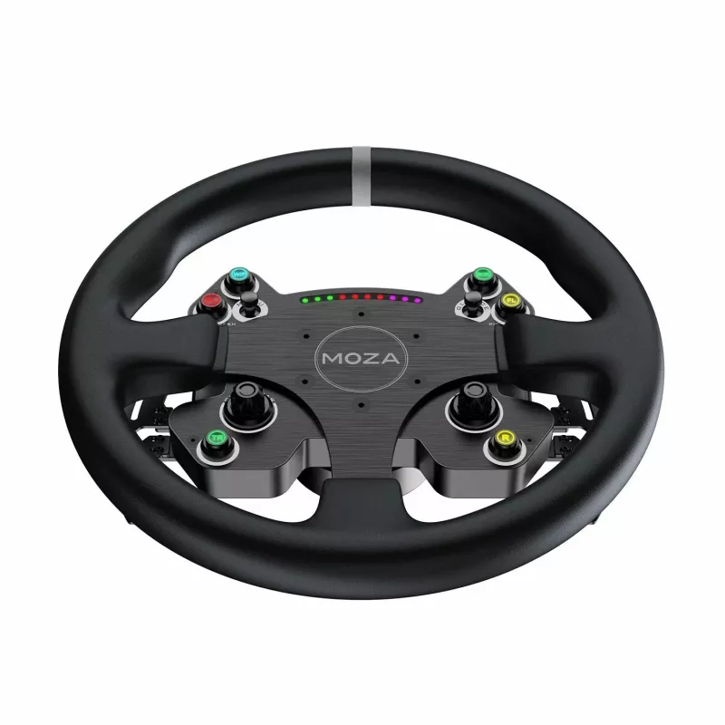 Moza Racing CS V2P Dual Clutch stuurwiel, stuurwiel, PC, bedraad, USB, zwart, aluminium