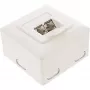 Wandcontactdoos InLine Cat.6 2x RJ45 horizontaal — opbouw- of inbouwmontage