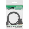InLine HDMI naar DVI-kabel stekker / 18+1 stekker verguld 1,5m