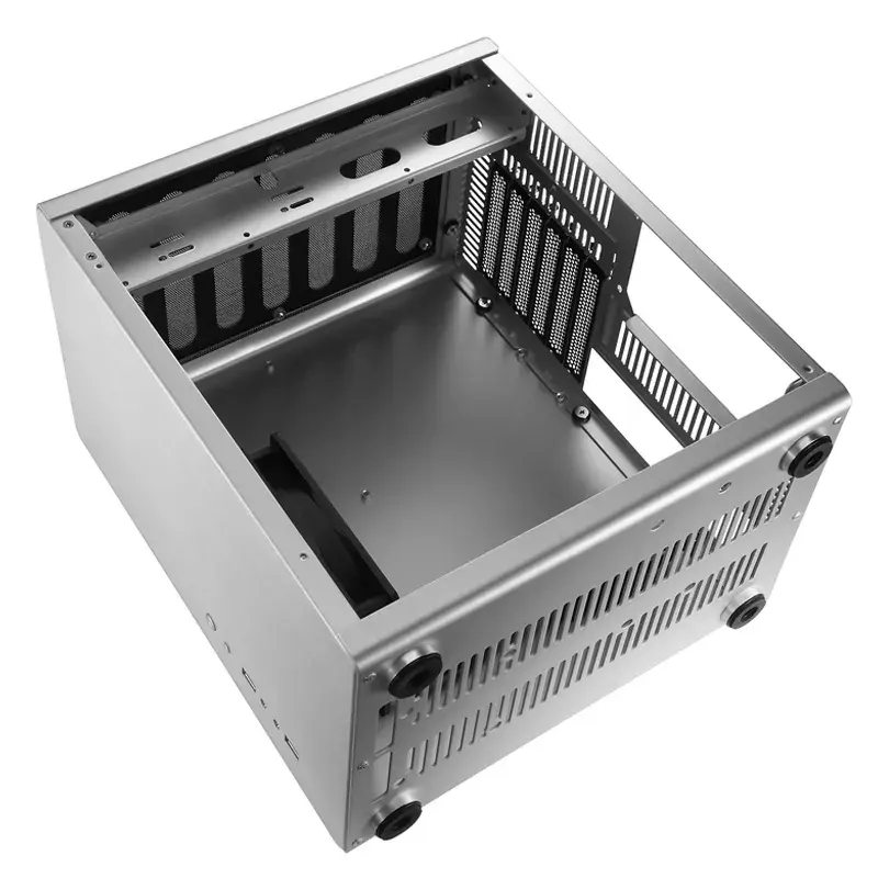PC-behuizing Jonsbo RM2 Zilver ATX ITX micro ATX 120mm ventilator