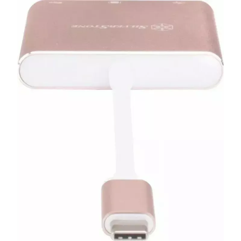 USB-C naar HDMI video-adapter SILVERSTONE EP08 (USB-C 3.1, HDMI) roze
