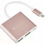 USB-C naar HDMI video-adapter SILVERSTONE EP08 (USB-C 3.1, HDMI) roze