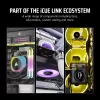 CORSAIR Icue Link Lx140-r RGB 140mm PWM Reverse ventilator starterkit - wit