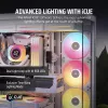 CORSAIR Icue Link Lx140-r RGB 140mm PWM Reverse ventilator starterkit - wit