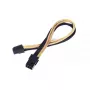 SilverStone PP07-IDE6BG verlengkabel van 6-pins PCIe naar 6-pins PCIe, 250 mm, zwart/goud