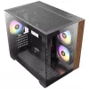 Pc-behuizing Antec CX600M midi tower zwart, hout
