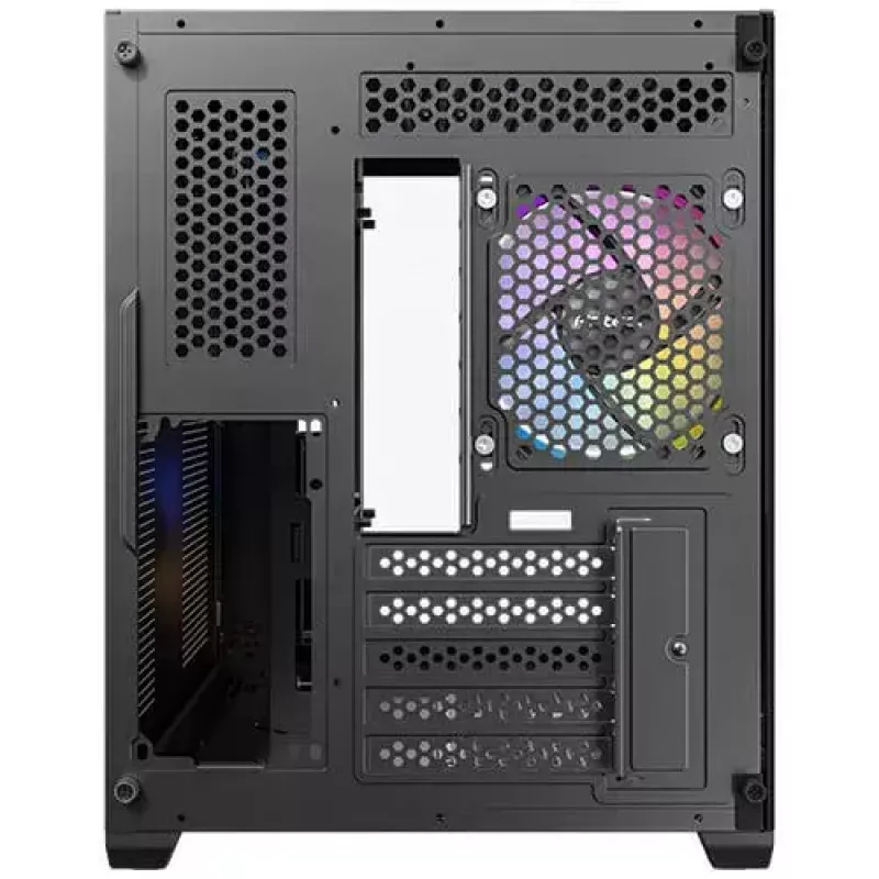 Pc-behuizing Antec CX600M midi tower zwart, hout