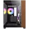 Pc-behuizing Antec CX600M midi tower zwart, hout