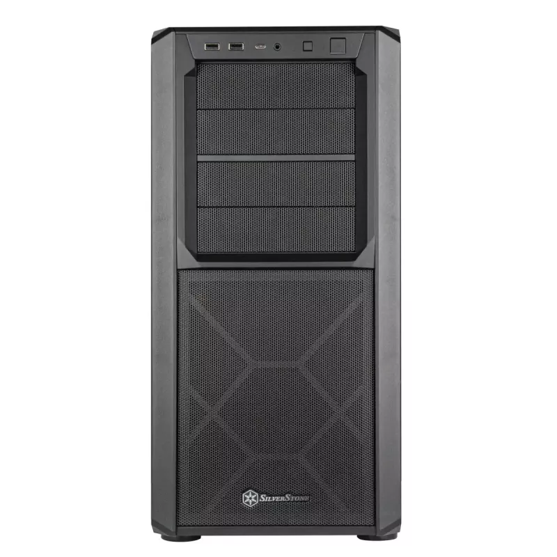 PC-behuizing Silverstone SETA D1 midi tower zwart