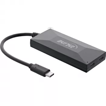 InLine USB 3.2 Gen.1 hub, USB-C naar 2 poorten USB-C en 3 poorten USB-A, met voeding