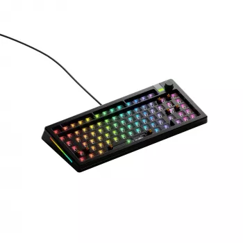 Mechanisch toetsenbord GLORIOUS GMMK 3 PRO 75% Barebones bedraad USB, RGB, zwart, 2 m kabel