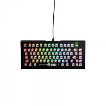 Mechanisch toetsenbord GLORIOUS GMMK 3 PRO 75% Barebones bedraad USB, RGB, zwart, 2 m kabel