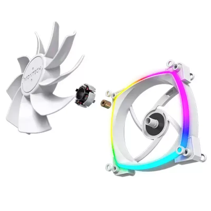 Ventilator Montech RX120 PWM 12 cm 800-1600 RPM 27 dB wit